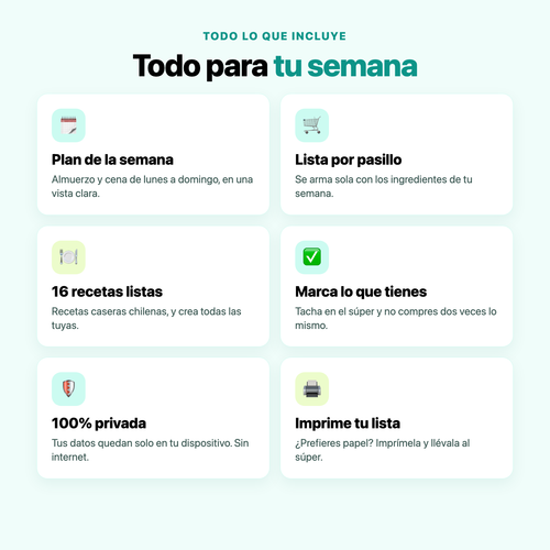 Planificador de Comidas — Deja de improvisar y ahorra en el súper